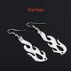 Set di collane a fiamma alla moda Accessorio punk Catena rock Choker unisex per donne uomini Streetwear Harajuku Hip Hop Regalo Gioielli per feste