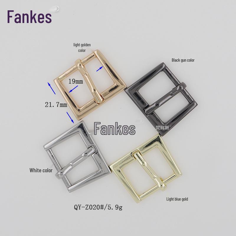 Zinc Alloy Trapezoidal Belt and Shoe Buckle - Adjustable Pin Buckle for Clothing and Accessories