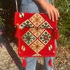 Messenger Bag, Boho Red Kilim