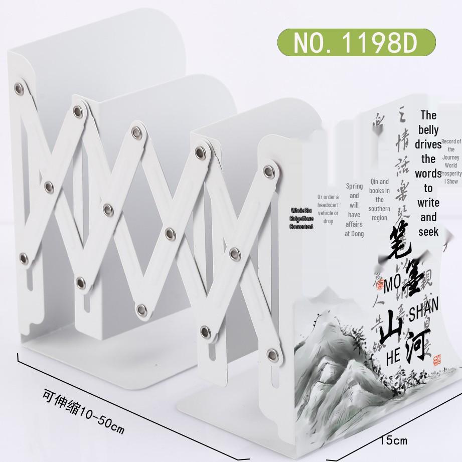 Large Retractable & Foldable Desktop Book Stand and Clip Holder 15*19.5*10cm