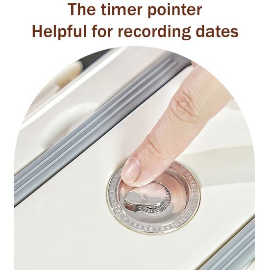 Automatische Roller Eierhouder 1/2/3 Lagen Keuken Koelkast Verse Eieren Opbergrek Plastic Eier Organizer Container Dispenser met Handvat