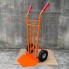 Heavy Duty Steel Hand Truck Industrial Platform Cart With 10 Inch Wheels Extra Large Base Plate For Garden And Storage