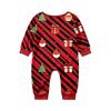 Family Matching Christmas Pajamas Set Long Sleeve Neck Shirt and Pants for Boys Girls Holiday Wear