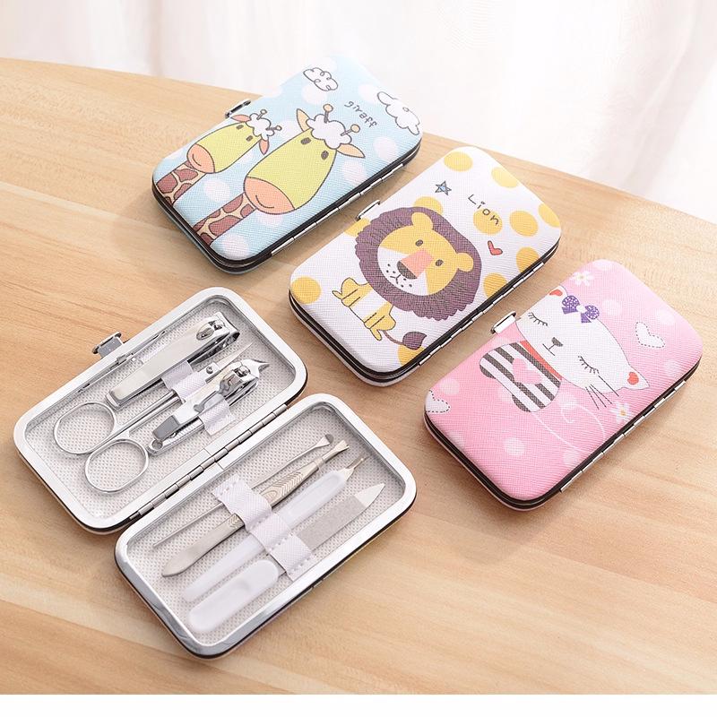 

7Pcs жінки нігтів кутикула ложка штовхач кліпер кусачки манікюр педикюр костюм