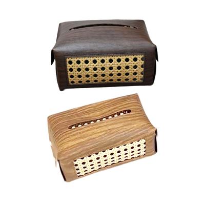 Facial Tissue Case Holder Convenient Modern Rectangular Tissue Box Cover for Bedside Bathroom Office Table Vanity Countertop