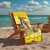 Custom Name Ultra-Soft Beach Towel with Bluey Theme,Ideal for Pool - Camping, Diving - Perfect Travel Essential, Vibrant Beach Towel.