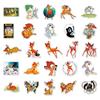 10/30/50pcs Cute  Cartoon Bambi Stickers Decals Waterproof DIY Bike Stationery Laptop Kawaii Anime Decoration Sticker