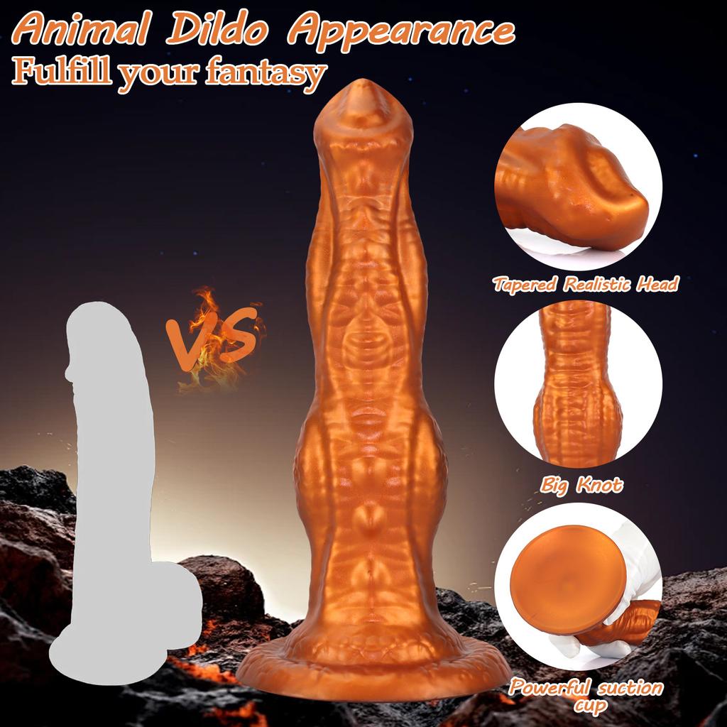 Silicone Imitation Animal Dog Dick Fake Penis Shaped Dildo