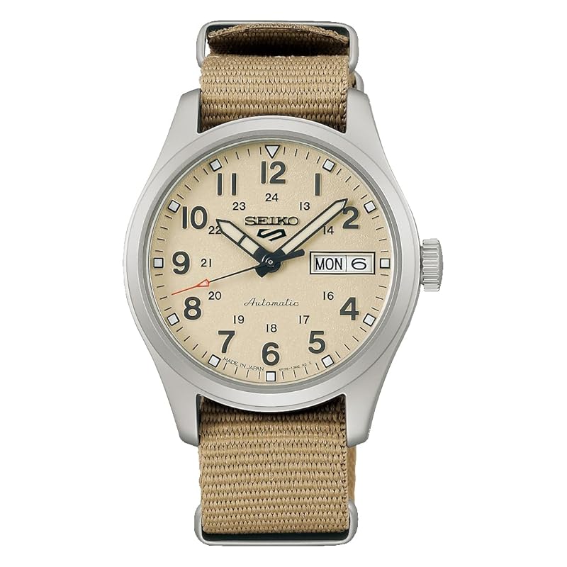 

[Seiko] SEIKO 5 SPORTS Field series Mid-size mechanical watch seiko five sports Made in Japan made in Japan SRPJ83 men s beige overseas model
