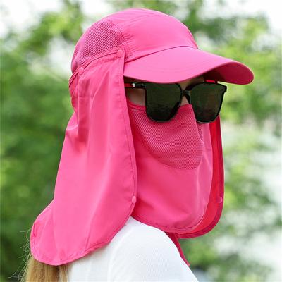 Men's and Women's Anti-dust and Mosquito Curtain Baseball Cap Women's Sun Protection Hiking Hat Casual Duckbill Cap