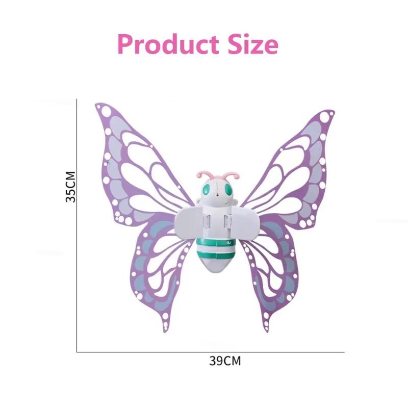Cute Butterfly Wings Colorful Lights Sound Effects Girl Angel Elf Feathers Electric Back Decoration Girl Lights Moving Toys