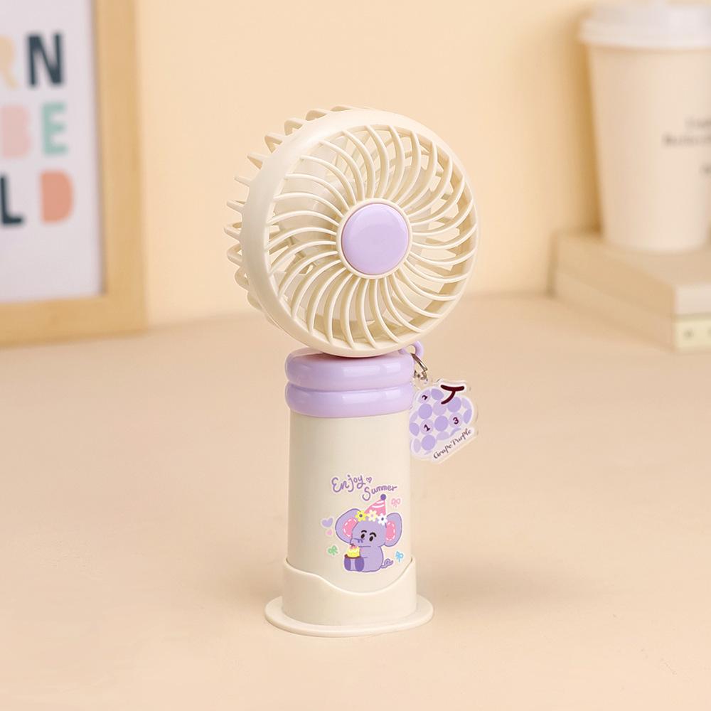 Portable Cartoon USB Mini Fan - Rechargeable & Outdoor-Ready Factory/Wholesale/Export бежевый