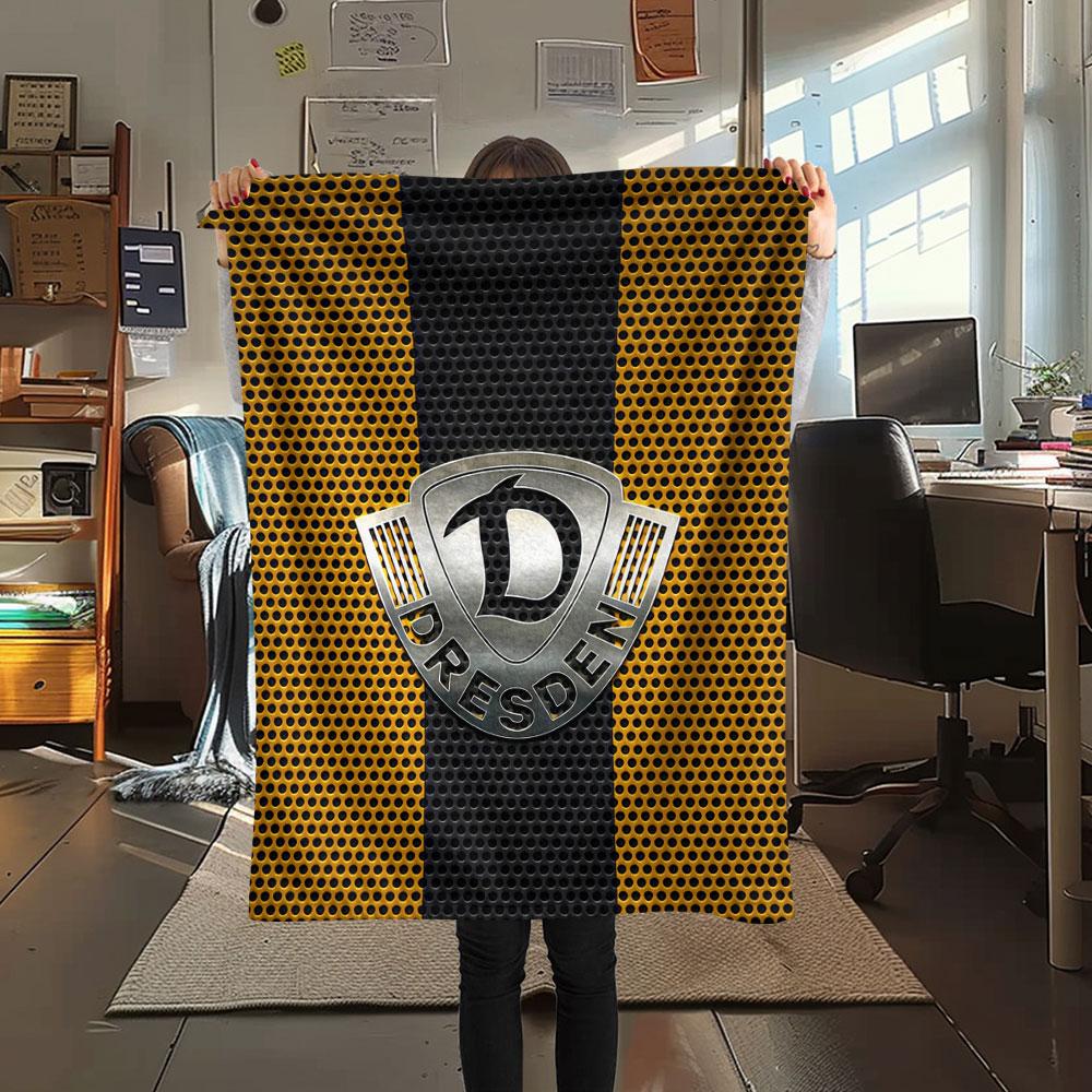 1 Stück Dynamo Dresden gemusterte Flanelldecke für alle Jahreszeiten geeignet für Heimdekoration Wärme und Komfort Geschenke Feiertagsgeschenk