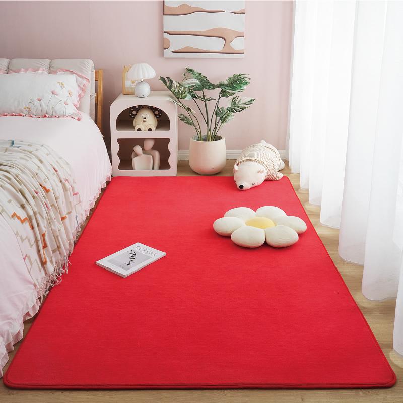 Ultra Soft Short Plush Carpet Thick Sofa Area Rug for Living Room Non-Slip Warm Kid Bedroom Floor Mat Cozy Home Decor Large Rug