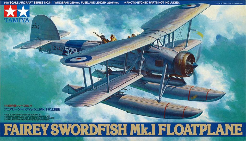 Tamiya Masterpiece Series Fairy Swordfish Seaplane Type 61071 1/48 No.71 Mk.I