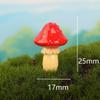 Mini Resin Mushroom Ornaments Micro Landscape Decor Dollhouse Miniature Mushroom Model For Fairy Moss Garden Diy Bonsai Decor