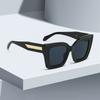 Latest In Classic Vintage Sunglasses for Women Fashion Square Shape Frame Gradient Sunglasses with Golden Arrows for Women