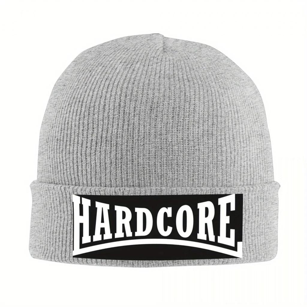 New Hardcore Warm Knitted Cap Fashion Bonnet Hat Autumn Winter Outdoor Beanies Hats For Unisex Women Adult
