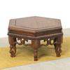 Retro Engraving Wooden Tea Tray Teapot Bases Bonsai Buddha Stand Fish Tank Pedestal Wooden Flowerpot Base Furniture Home Decor