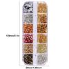 Holographic Nail Glitters Sequins 12 Grids Nail Art Flakes Nail Glitter Gold Foils  DIY Manicure