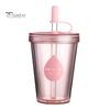Insulated Style Water Bottle for School Drinking Straw Cup, Portable Leak-proof PC Bottle, Durable Reusable Cup Milk Tea Anti-fall Students And Office