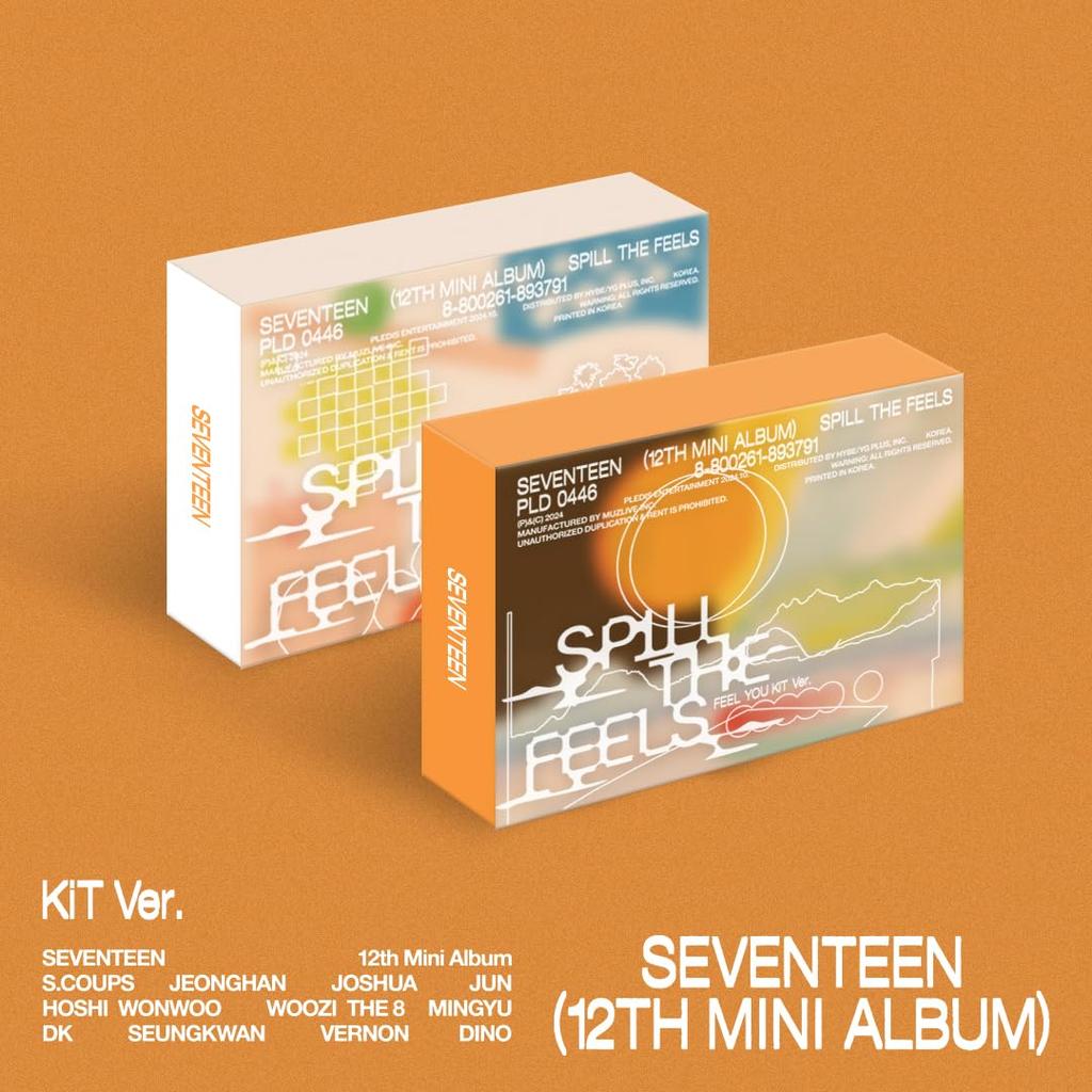 SEVENTEEN 12th Mini Album THE FEELS is a digital album and does not include a CD [SPILL (KiT Ver.)] (Korean Edition) This (app required)