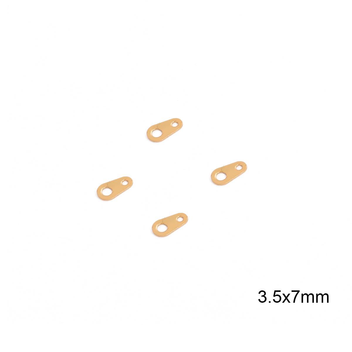 

10 шт. медные соединительные подвески для изготовления ювелирных изделий своими руками, аксессуары для рукоделия 3.5x7mm
