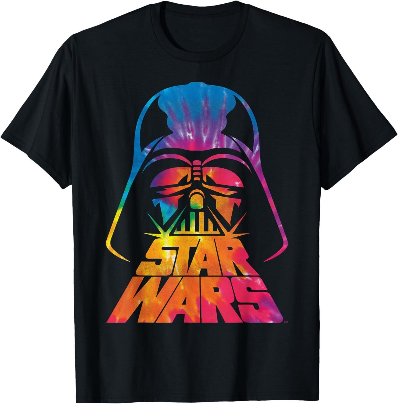 Star Wars Darth Vader Tie Dye Helmet Graphic T-Shirt Z1 T-Shirt XL