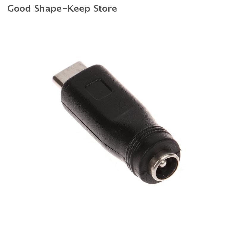 1 PC DC Power Adapter Converter with 5.5x2.1mm Female Jack to USB Type-C Male Connector