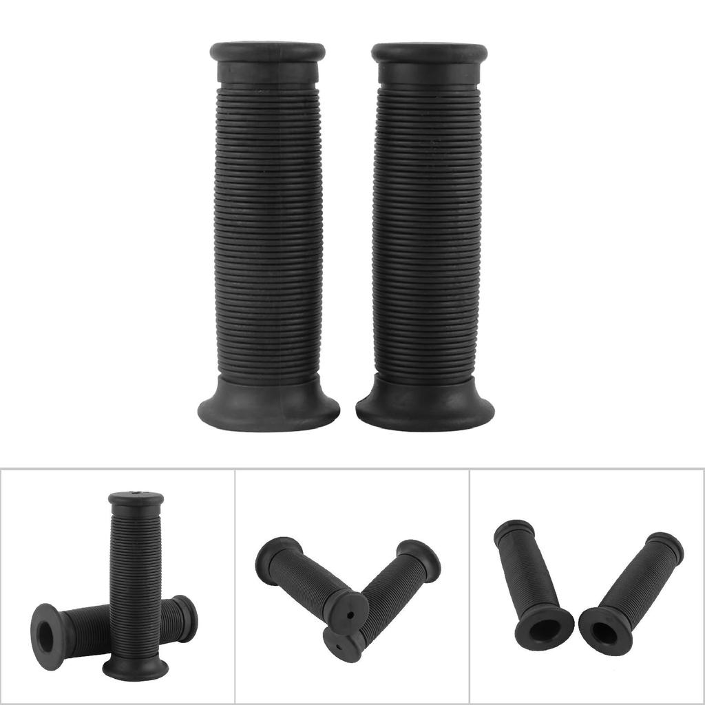 1 Pair of 22mm 25mm Universal Motorcycle Handlebars Vintage Hand Grips Black