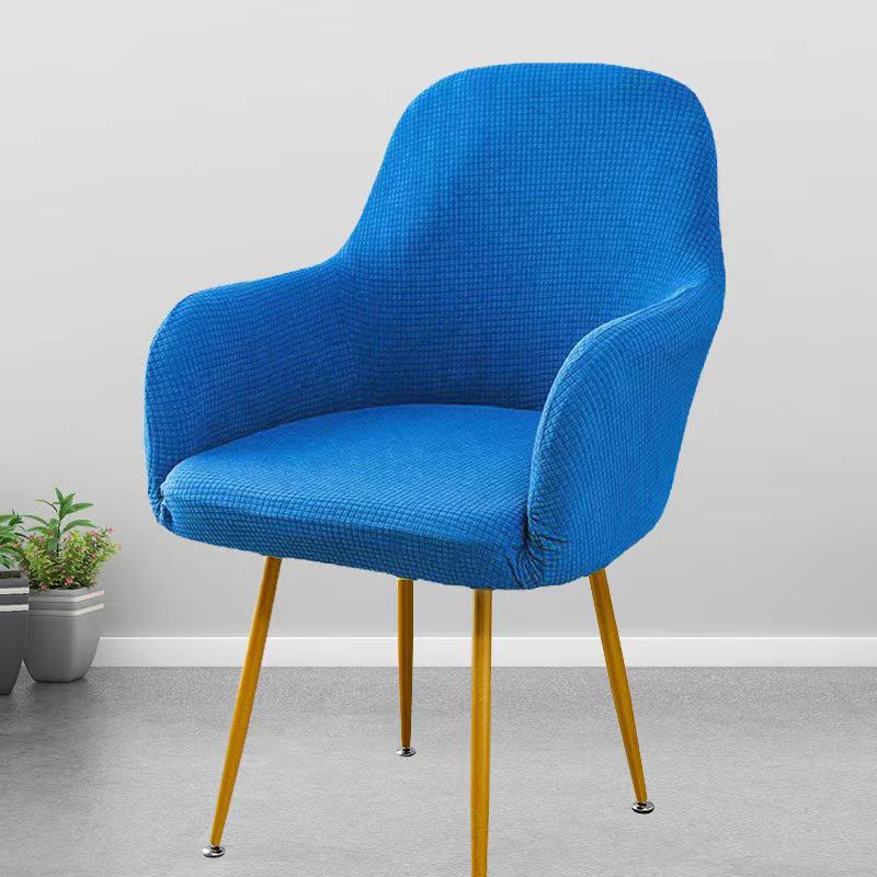 Elastisk stoltrekk i europeisk stil for stoler med høye armlener - Nordisk minimalistisk design for uregelmessig spisebord.