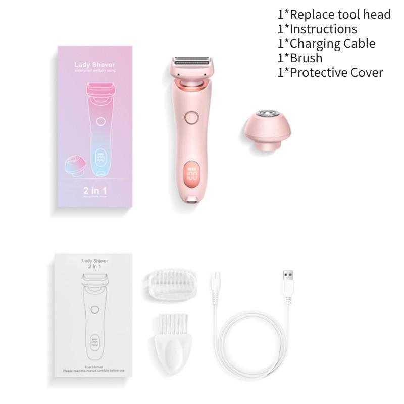 Electric Shaver Ladies Trimmer Hair Remover Pain Free Versatile Usb Powered Gift