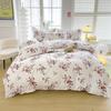 Romantic Peony Floral Duvet Cover Set Reversible Shabby Flower Comforter Cover with 2 Pillowcase Vintage Farmhouse Bedding Set