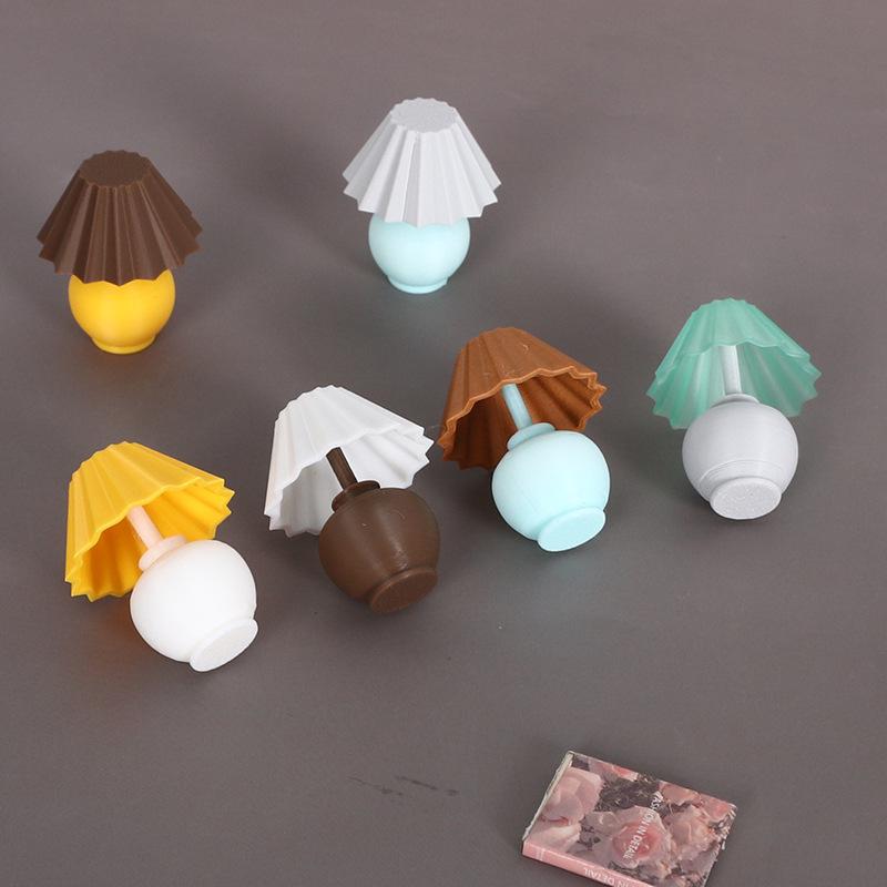 1:12 Miniature Colorful Bedside Table Lamp for Dollhouse Decor