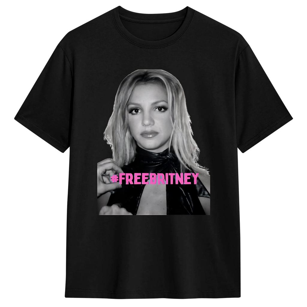Unisex Free Britneys Spears Poster TShirts Cotton Tees Summer Streetwear Short Sleeve T Shirt ONeck Novelty Custom Logo Tshirt