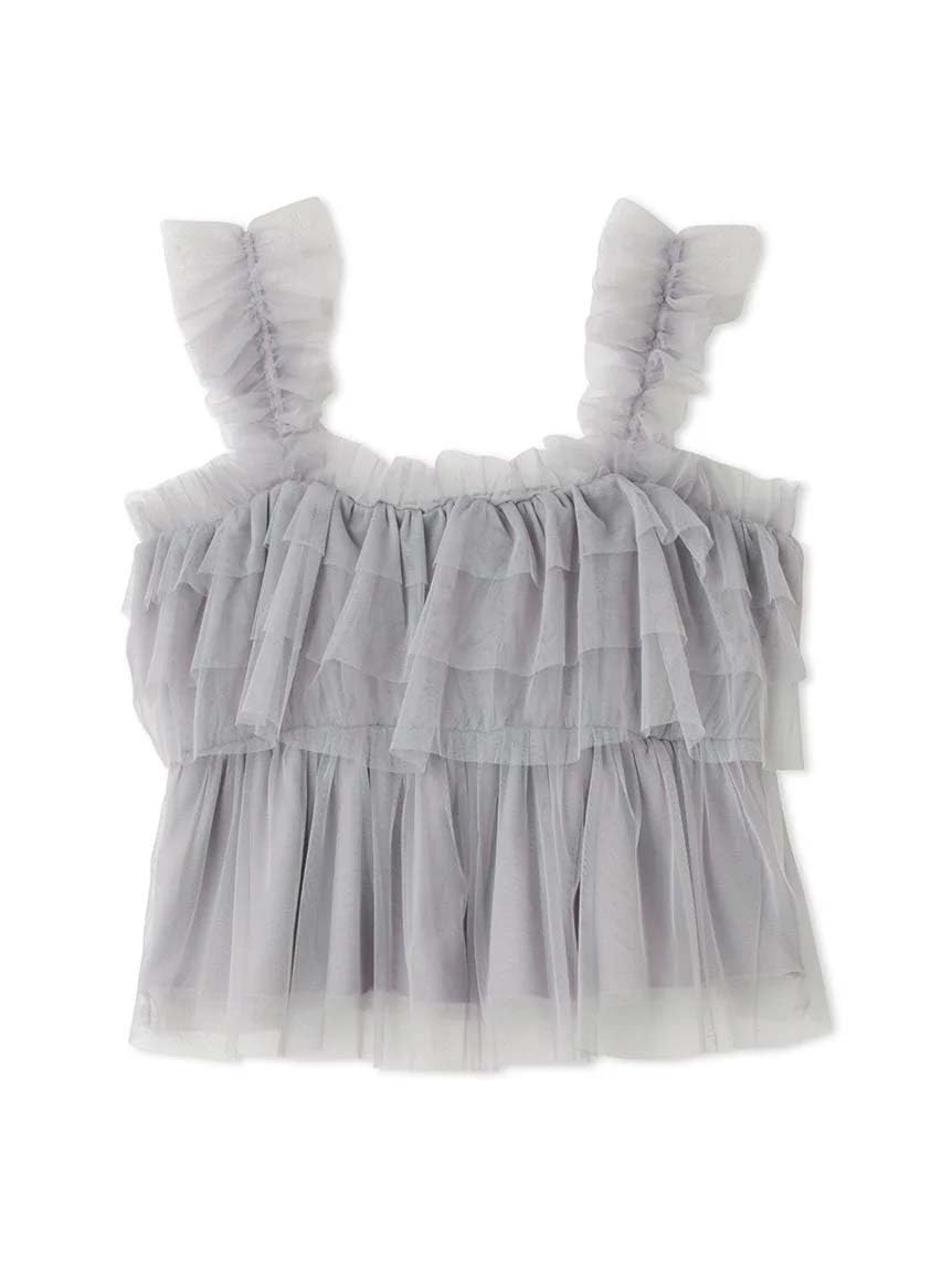 

Женская тюлевая майка Gelato Pique PWFT242262 GRY серый