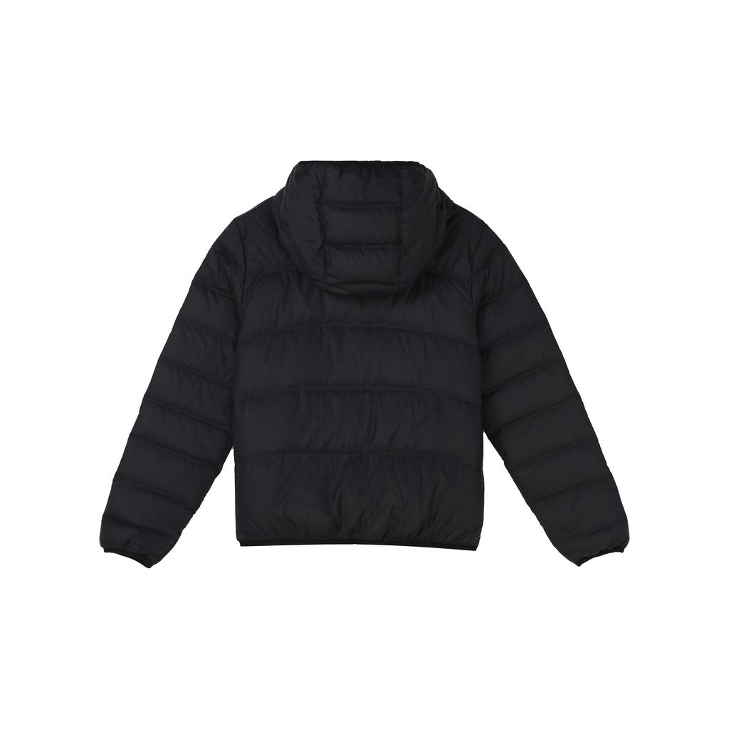 Nike Logo Printed Pattern Hooded Down Jacket Women Outerwear Black CU0283-010