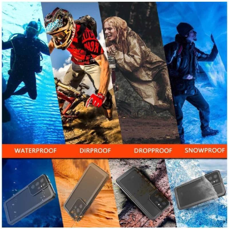 S21 For Galaxy Ultra Waterproof Case With Antishock And Design Antislip
