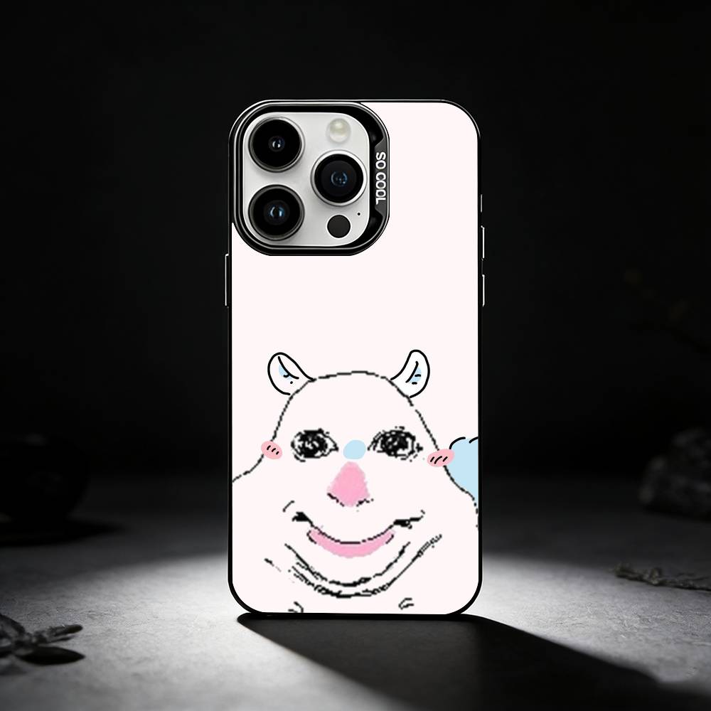goofy hamster Phone Case For iPhone 17,16,15,14,13,12,11 Plus,Pro Max,XS,Colored silver phone case