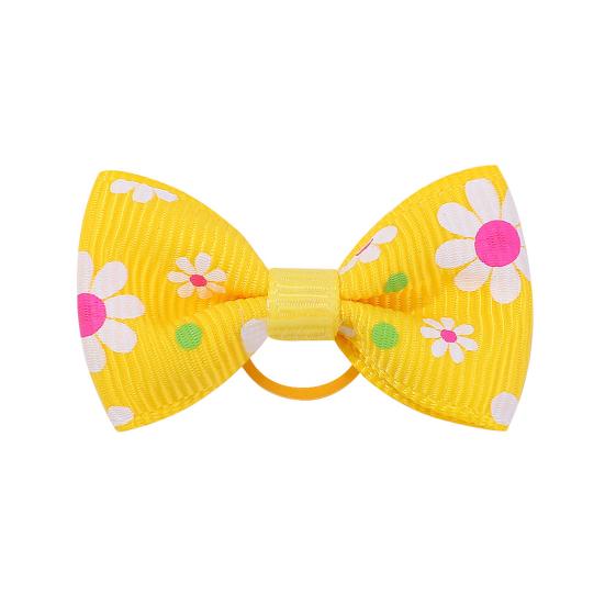 Pet Small Hair Bows with Rubber Bands Handmade Hair Bowknot Pet Accessories for Dog Puppy And Cat Grooming Supplies