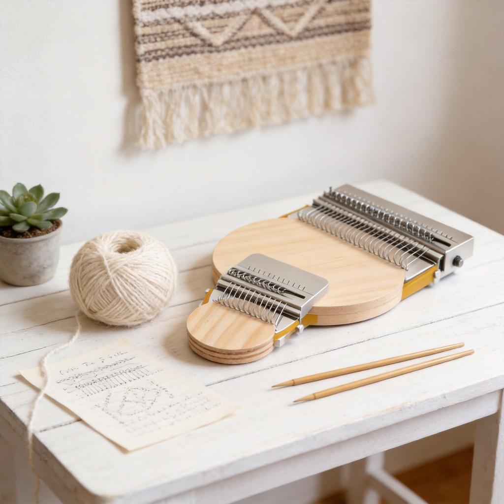 DIY-Strickmaschine für den Heimgebrauch mit Edelstahlnadeln für persönliche Bastelprojekte