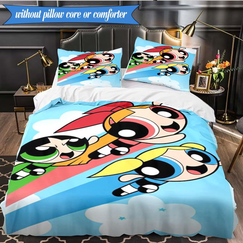 Power police Adventure 3pcs K-pop music group Bedding set,Ideal for Bedroom, Dormitory,Including Duvet Cover And 2pcs Pillowcases,Fan gifts