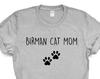 Birman Cat Mom T-Shirt: Soft Cotton Cat Lover Gift