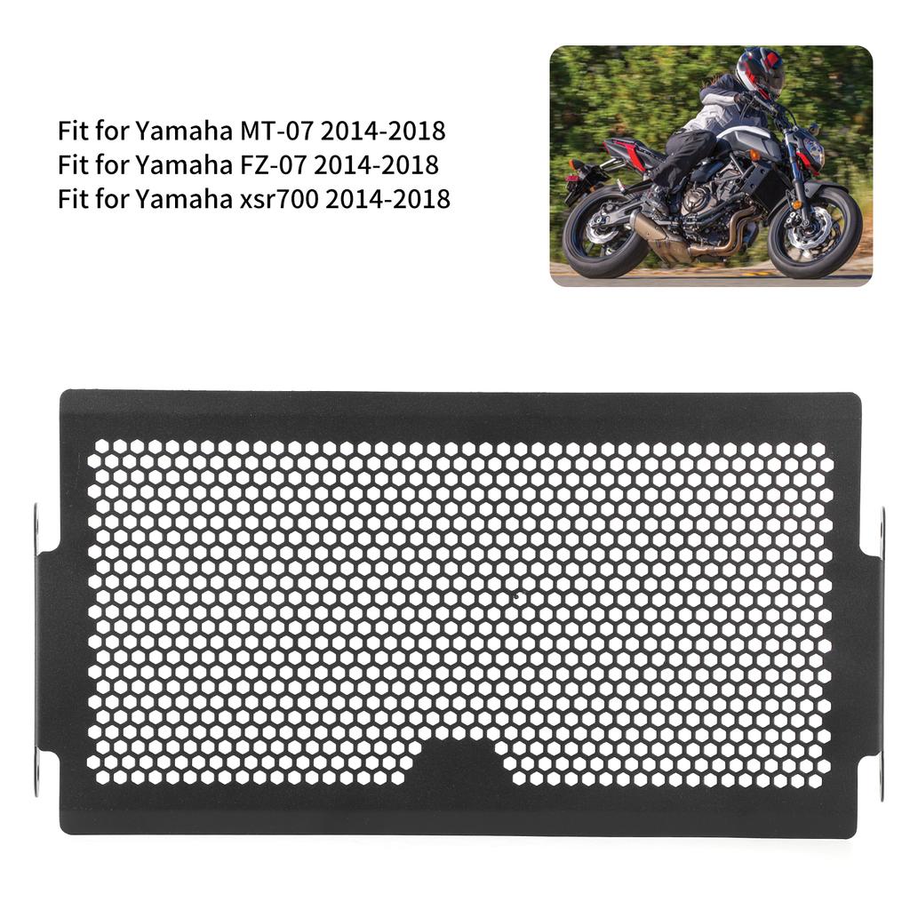 Motorcycle Radiator Grille Water Tank Protective Cover Fit for MT‑07 FZ‑07 Xsr700 2014‑2018