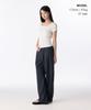 MUSINSA STANDARD WOMAN Cooltandard Women'S One-Tuck Wide Banding Slacks [Iron Gray]