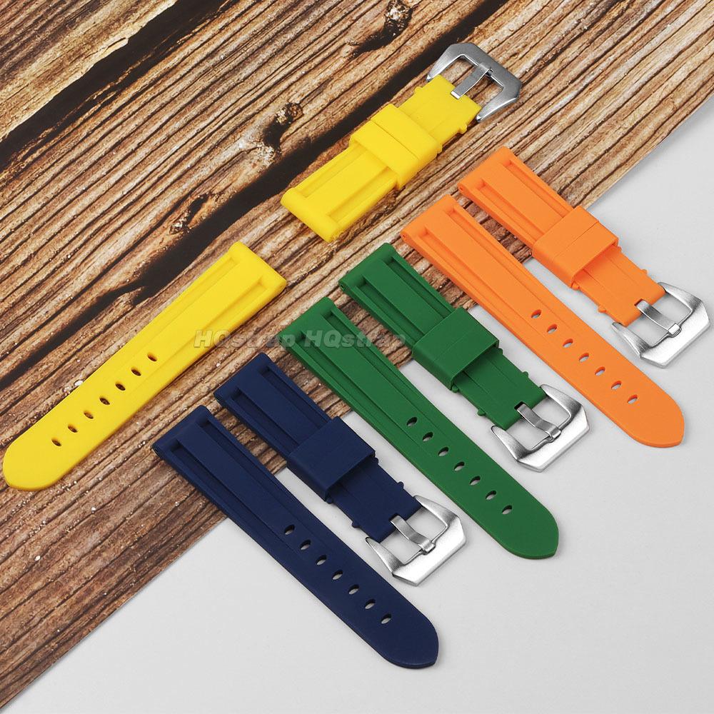 Gummiarmband für Panerai Armband für Omega Universelles Silikon-Uhrenarmband HerrenDamen Sport Wasserdichtes Armband 20mm 22mm 24mm 26mm