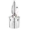 VEVOR Alcohol Distiller 70L /18.5 Gal Alcohol Still Whiskey Distillery Kit Home Moonshine Still with Thermometer and Fermentation Tank for Alcohol