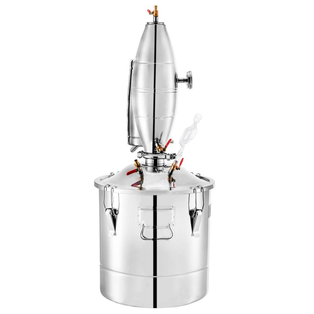 VEVOR Alcohol Distiller 70L /18.5 Gal Alcohol Still Whiskey Distillery Kit Home Moonshine Still with Thermometer and Fermentation Tank for Alcohol