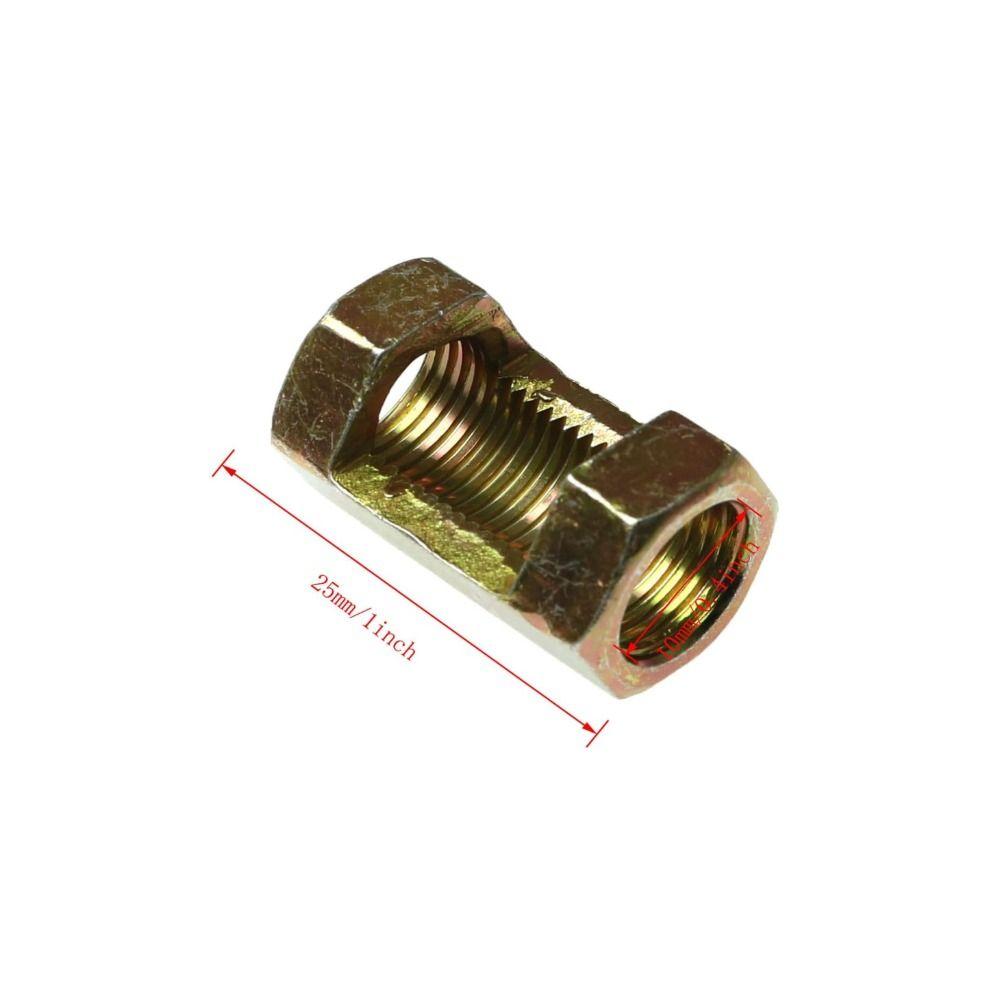 10 Pcs Plating Iron M10 Thread 25mm Coupling Nut Open Nut Parts Chandelier  Ceiling Light