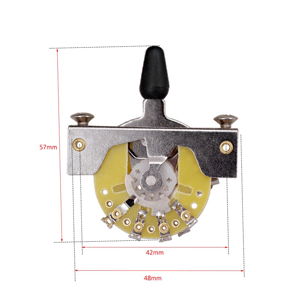 

Винтажный 3-позиционный переключатель для гитары, селектор звукоснимателей для электрогитар TL с крепежными винтами чёрный